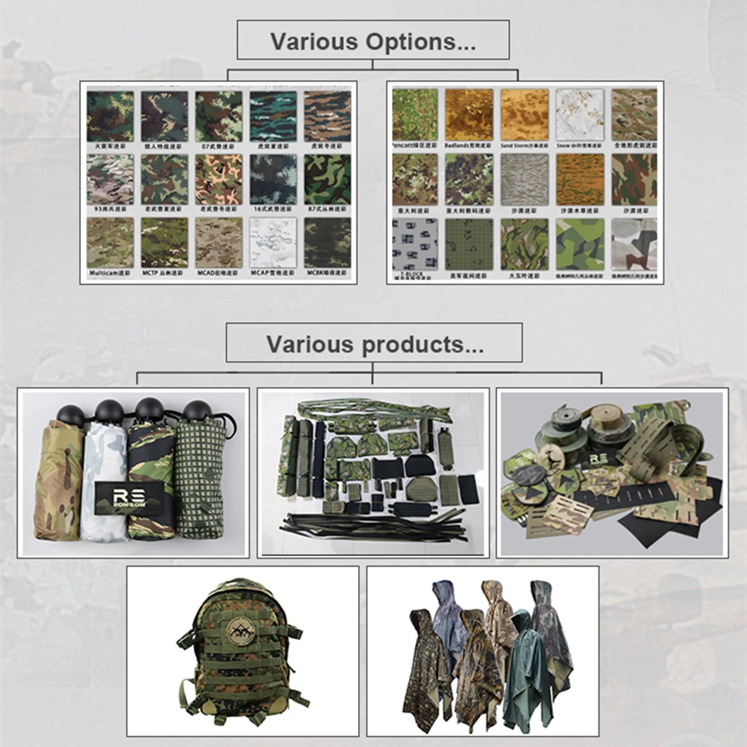 Camouflage Jersey Twill Fabric Fabric Camouflage Printing Softshell Jacquard Fabric