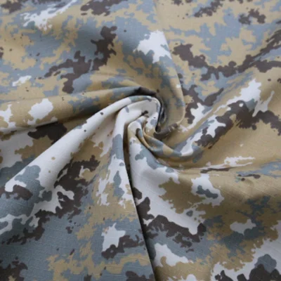 Tissu uniforme de Style militaire, tissu tissé imprimé de Camouflage Ripstop 100% coton, Jungle et forêt