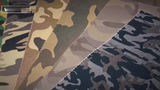 Tissu de camouflage des bois Tissu de camouflage militaire sergé Ripstop Tissu de camouflage de l'armée des bois